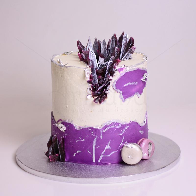 Tort personalizat elegant cristale 
