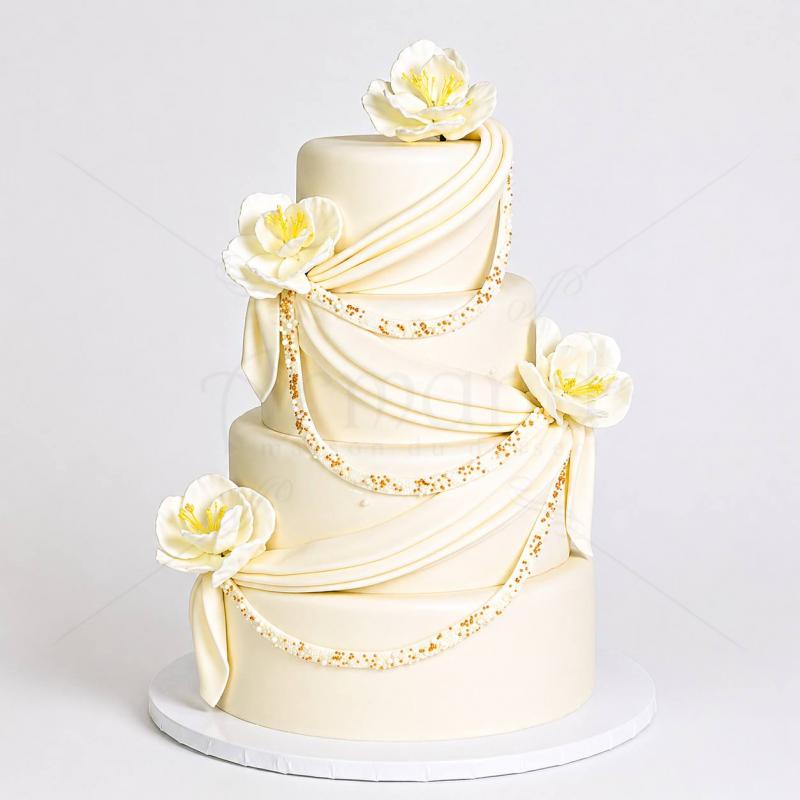 Tort Royal White And Gold