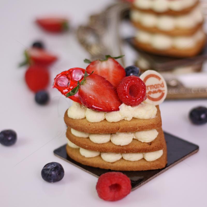 Prajitura Mascarpone & Bisquit Heart