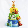 Tort botez Animalute de plush