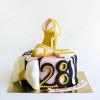 Tort Personalizat Golden Glamour
