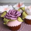 Colectie cupcake flori pastelate