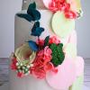 Tort Luxury de Nunta cu Flori si Decoratiuni pastelate-4