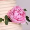 Tort Personalizat Alb cu Flori Naturale-2