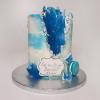 Tort personalizat Cristale si argint