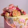 Tort Personalizat Elegant  cu Trandafiri Naturali-2