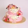 Tort Personalizat Elegant  cu Trandafiri Naturali-3
