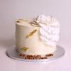 Tort personalizat Elegant cu Aur Comestibil in Frosting