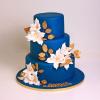 Tort personalizat Albastru Crini Imperiali