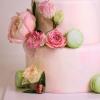 Tort personalizat Flori Naturale si Macarons-3