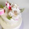 Tort personalizat Alb Magnolie-2
