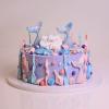 Tort personalizat Mov cu Elemente  Marine in Frosting