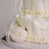 Tort Nunta Frosting White Pearl si Bujori-3