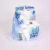 Tort Botez Baby Blue Watercolor