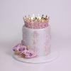 Tort Personalizat cu Coronita -Purple Queen