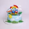 Tort Personalizat Trenuletul Vesel sub Curcubeu
